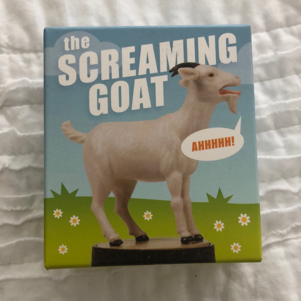 Screaming Goat book and figurine